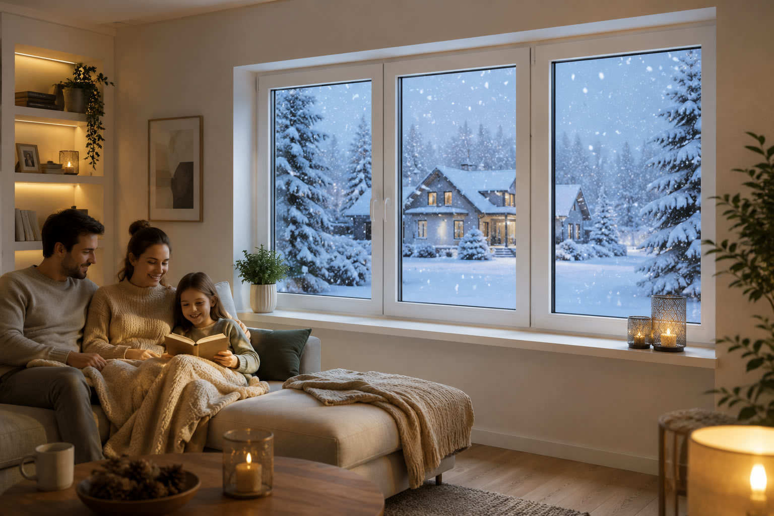 Energieeffizientes modernes Fenster